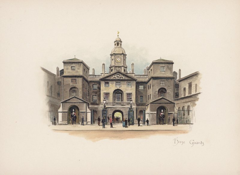 Bekend Londen: Horse Guards door Allan F. Barraud