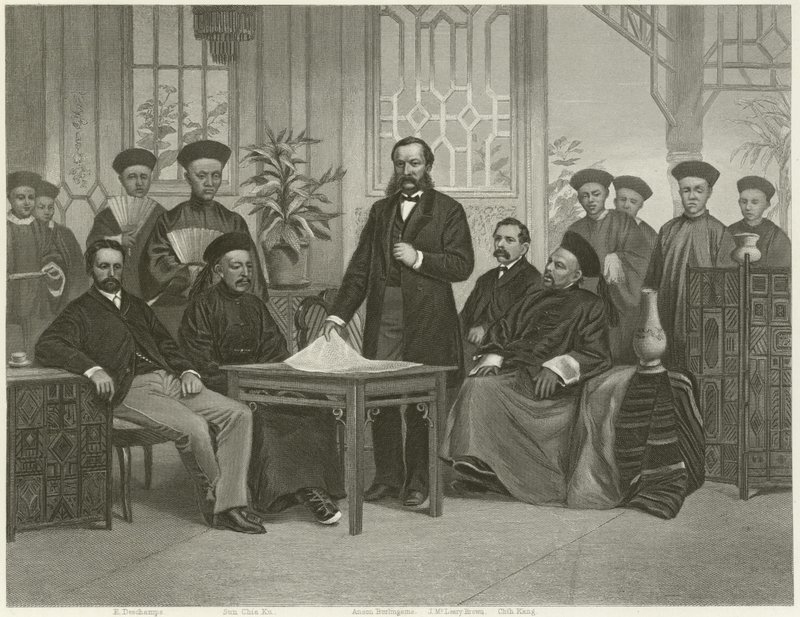 Chinese ambassade naar buitenlandse mogendheden, 1868 door Alonzo Chappel