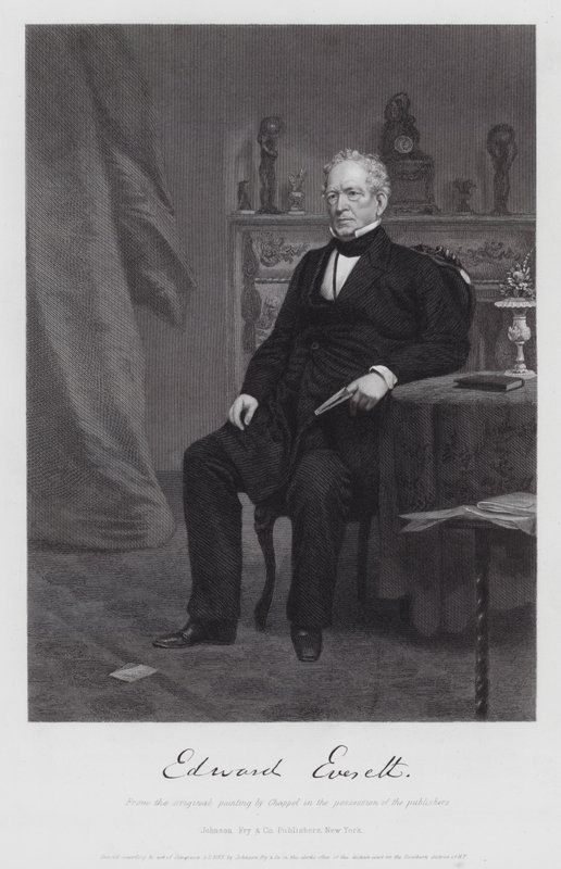 Edward Everett door Alonzo (after) Chappel