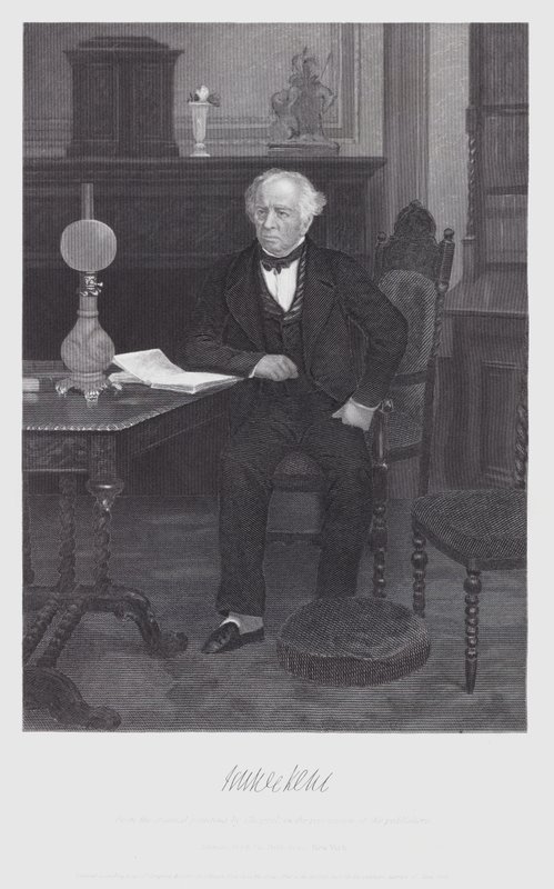 James Kent (gravure) door Alonzo (after) Chappel