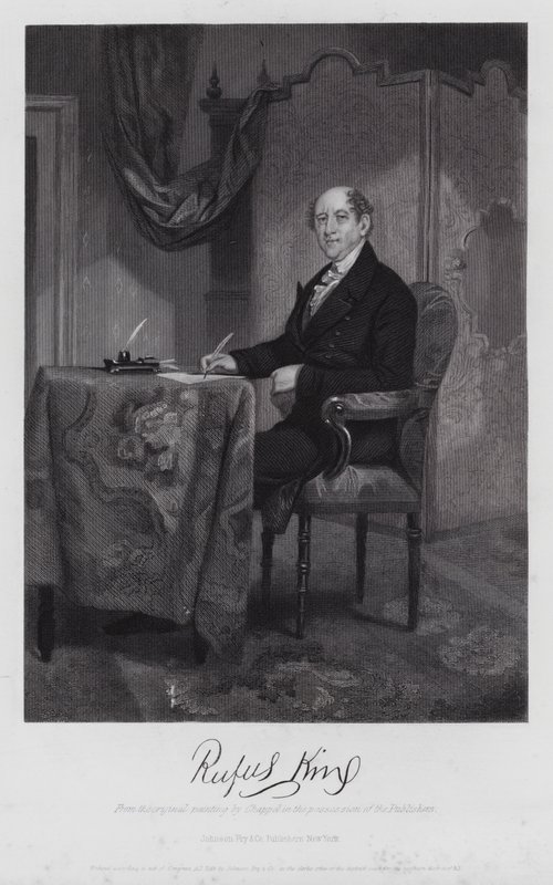 Rufus King (gravure) door Alonzo (after) Chappel