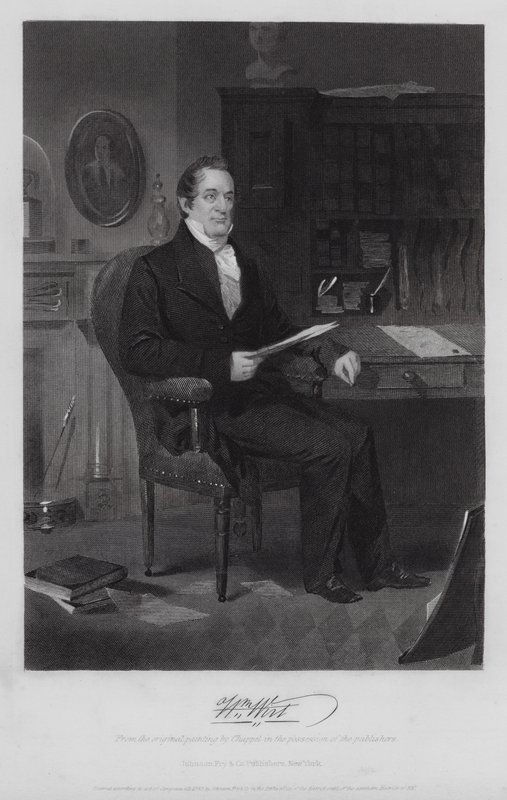 William Wirt (gravure) door Alonzo (after) Chappel