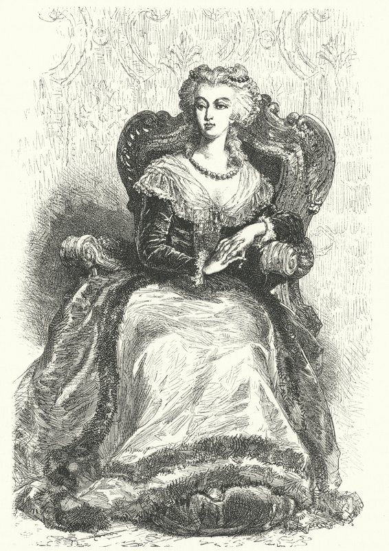 Marie Antoinette, koningin-gemalin van Lodewijk XVI van Frankrijk door Alphonse Marie de after Neuville