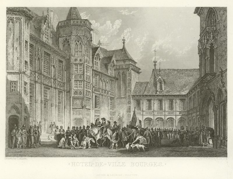 Hotel-de-Ville Bourges door Alphonse Marie de Neuville