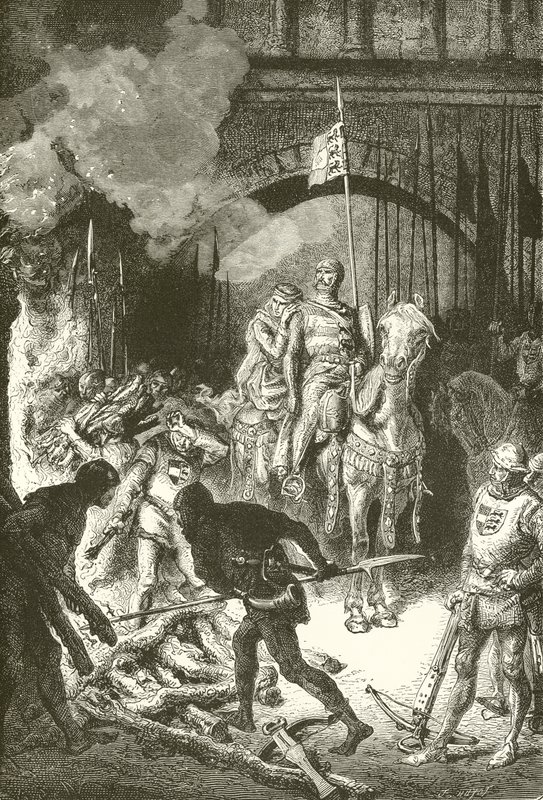 De Cid beveelt de executie van Ahmed door Alphonse Marie de Neuville