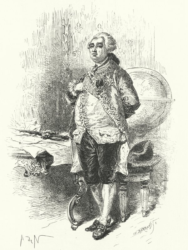 Koning Lodewijk XVI van Frankrijk door Alphonse Marie de after Neuville