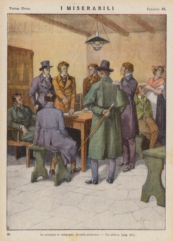 Illustratie voor Les Miserables door Victor Hugo door Ambrogio Lombardi