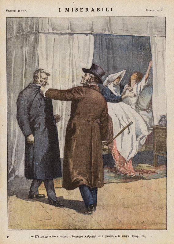 Illustratie voor Les Miserables door Victor Hugo door Ambrogio Lombardi