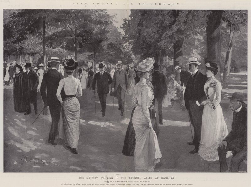 Koning Edward VII in Duitsland door Amedee Forestier