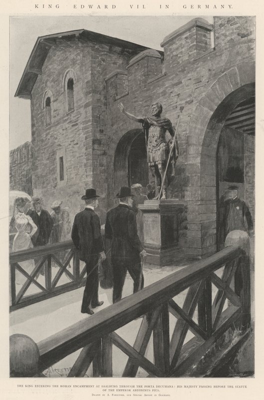 Koning Edward VII in Duitsland door Amedee Forestier
