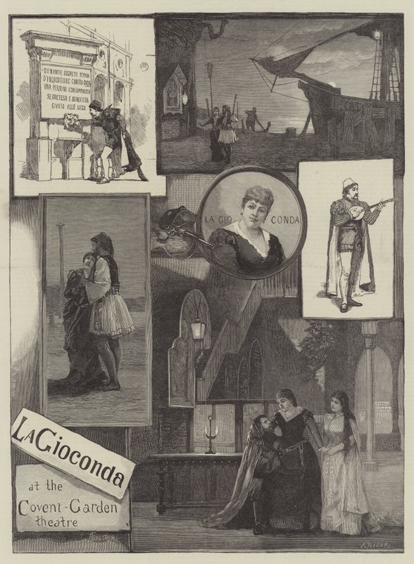La Gioconda in het Covent Garden Theatre door Amedee Forestier