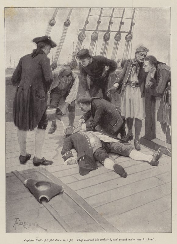 Illustratie voor The Luck of the Susan Bell, door Sir Walter Besant door Amedee Forestier