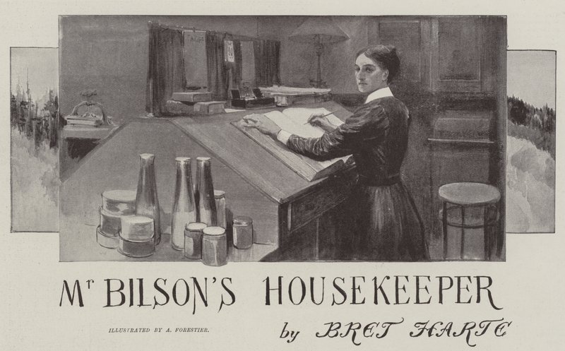 De huishoudster van Mr. Bilson, door Bret Harte door Amedee Forestier