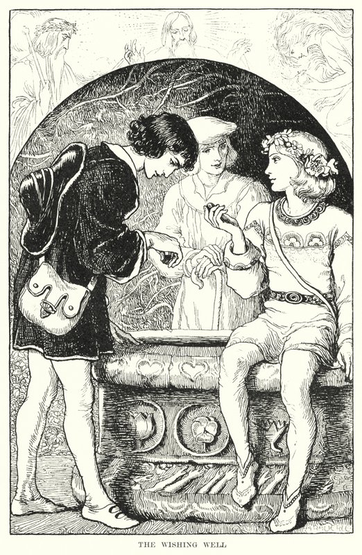 De wensput (gravure) door Amelia M. (attr.to) Bowerley or Bauerle