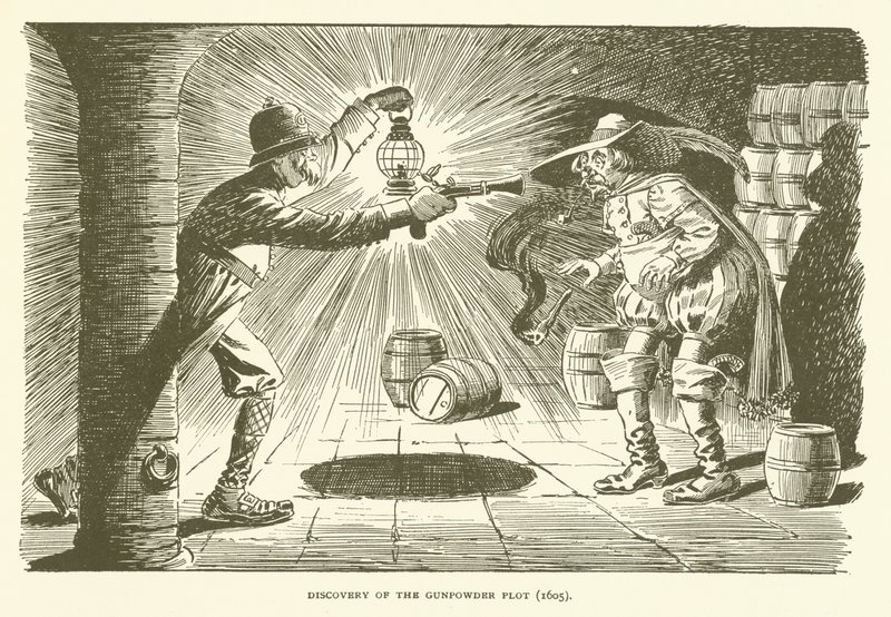 Ontdekking van het Buskruitverraad (1605) door American School