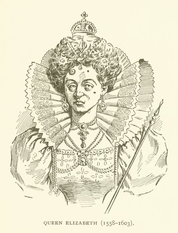 Koningin Elizabeth (1558-1603) door American School