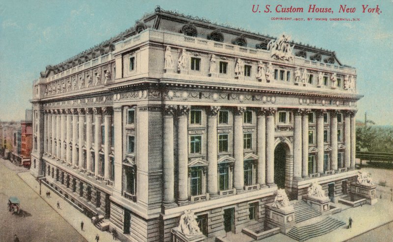 Alexander Hamilton US Custom House, New York City, New York, VS (gekleurde foto) door American Photographer (after)