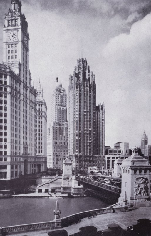 Chicago: Boulevard Link Bridge, kijkend naar het noorden door American Photographer (after)