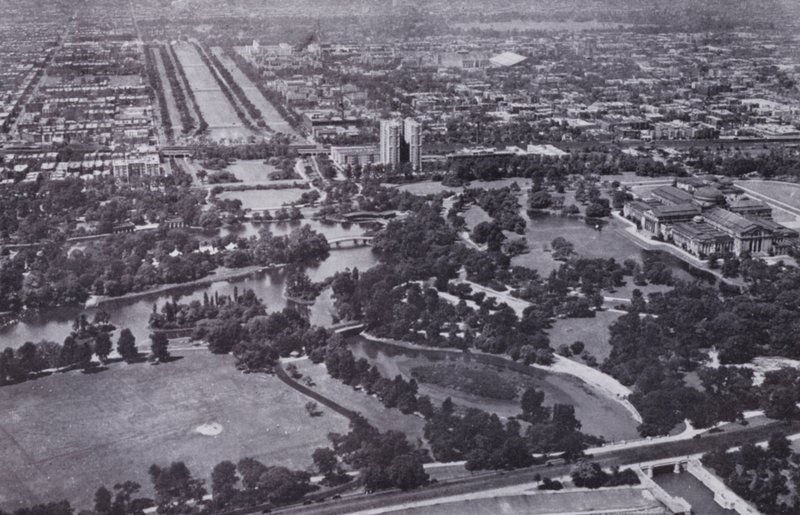 Chicago: Jackson Park en de Midway vanuit de lucht door American Photographer (after)