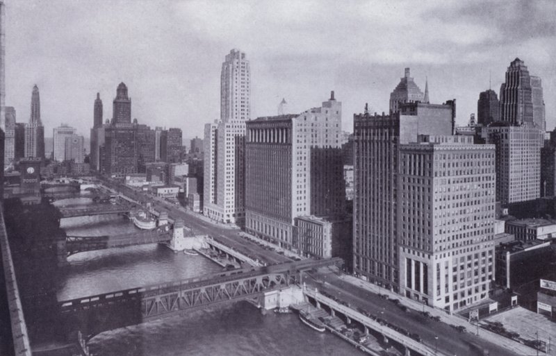 Chicago: Wacker Drive en Chicago River Bruggen door American Photographer (after)