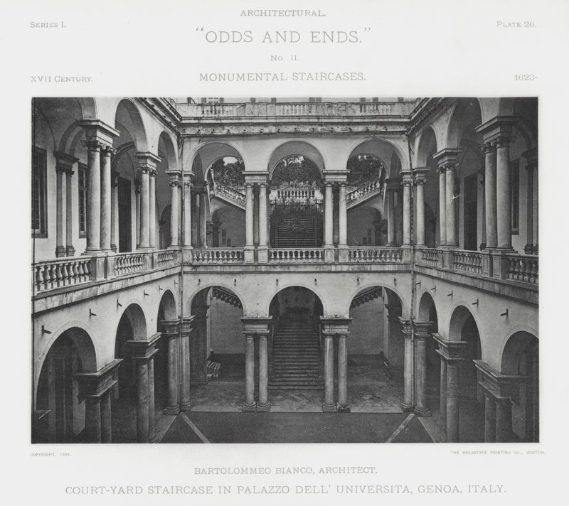 Binnenplaats Trap in Palazzo Dell