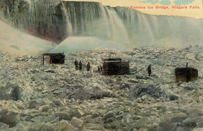 Beroemde ijsbrug bij Niagara Falls, New York, VS door American Photographer (after)