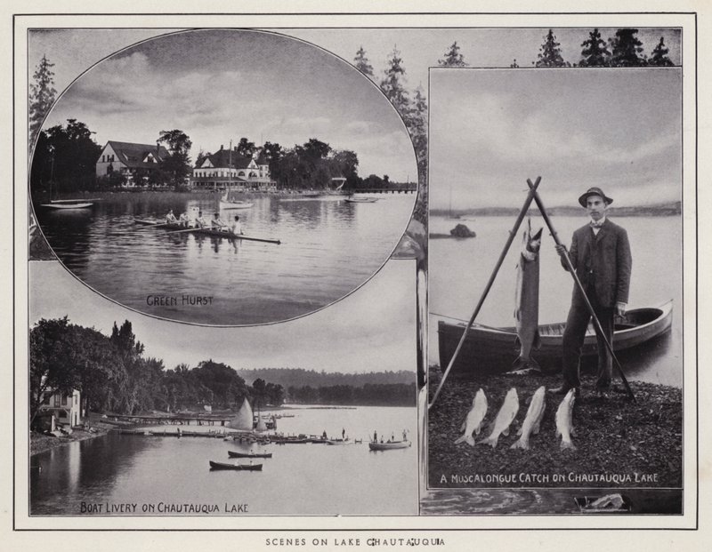Jamestown, NY: Taferelen op Lake Chautauqua door American Photographer (after)