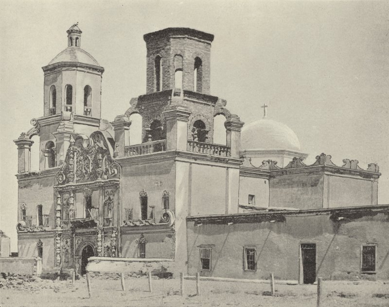 Mission San Xavier Del Bac, Arizona door American Photographer (after)