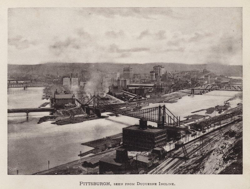 Pittsburgh: Pittsburgh, gezien vanaf Duquesne Incline door American Photographer (after)