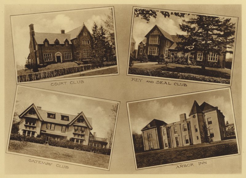 Princeton University: Court Club; Key and Seal Club; Gateway Club; Arbor Inn door American Photographer (after)