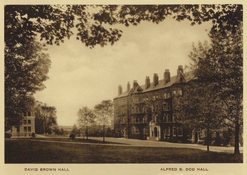 Princeton University: David Brown Hall; Alfred B Dod Hall door American Photographer (after)
