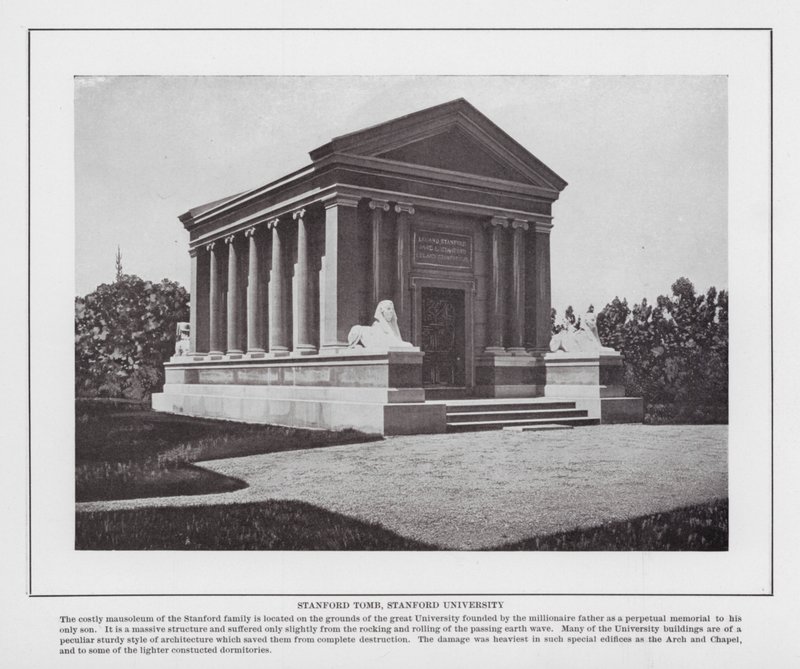 San Francisco: Stanford Tomb, Stanford University door American Photographer (after)