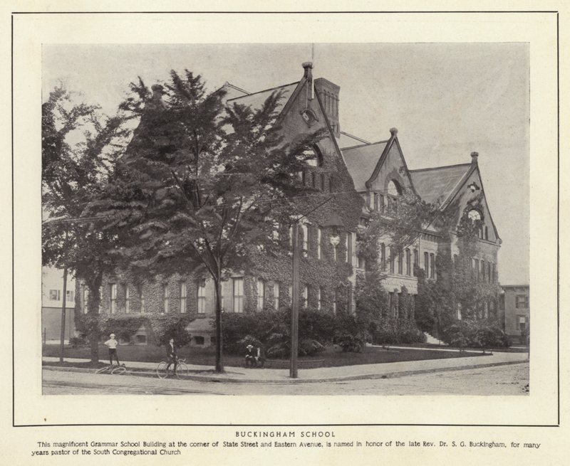 Springfield, Massachusetts: Buckingham School door American Photographer (after)
