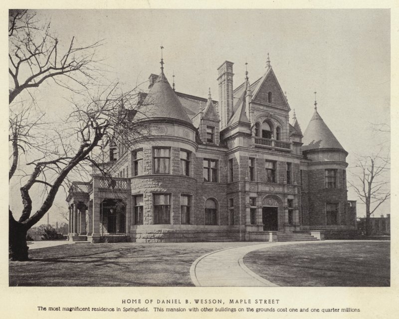 Springfield, Massachusetts: Huis van Daniel B Wesson, Maple Street door American Photographer (after)