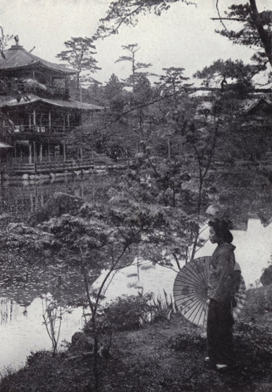 Het gouden paviljoen in Kinkakuji door American Photographer (after)