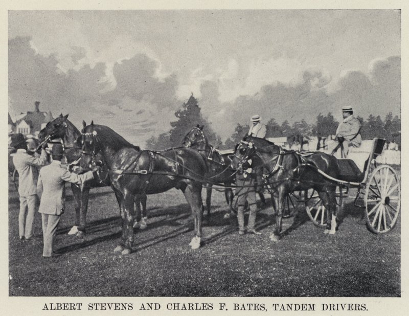 Albert Stevens en Charles F Bates, tandemrijders door American Photographer