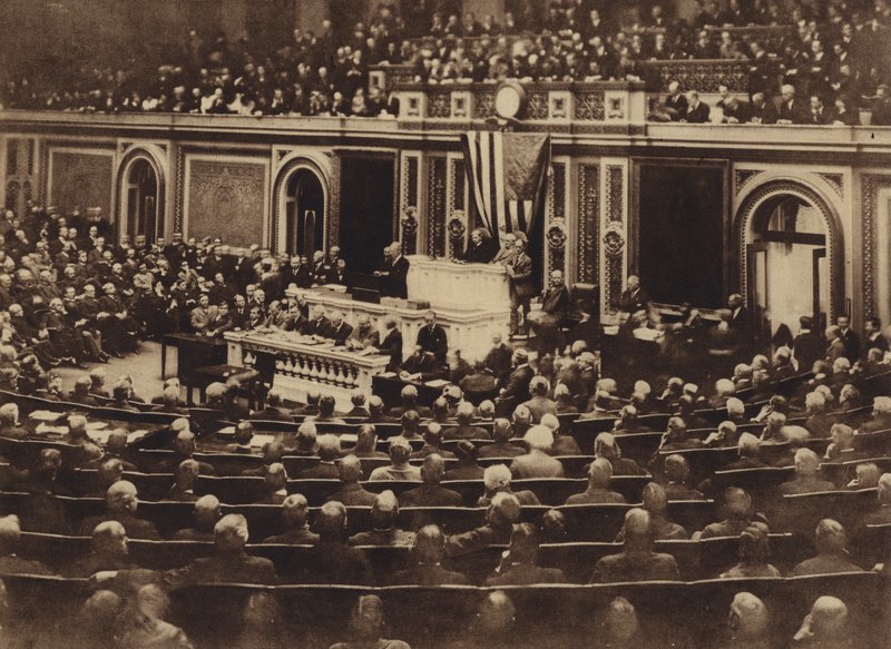 Amerika in de Eerste Wereldoorlog: Om 8:30 uur in de avond van 2 april door American Photographer