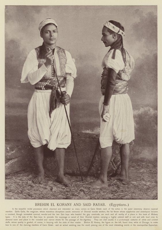 Brehim El Korany en Said Rayab, Egyptenaren door American Photographer