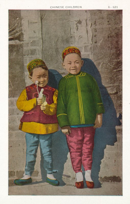 Chinese kinderen (gekleurde foto) door American Photographer