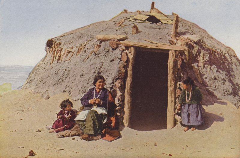 Elle of Ganado, Indian Building, Albuquerque, beroemdste weefster onder de Navajo