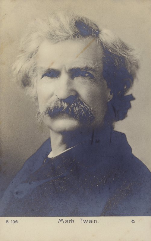 Mark Twain (1835-1910), Amerikaans schrijver (z/w foto) door American Photographer