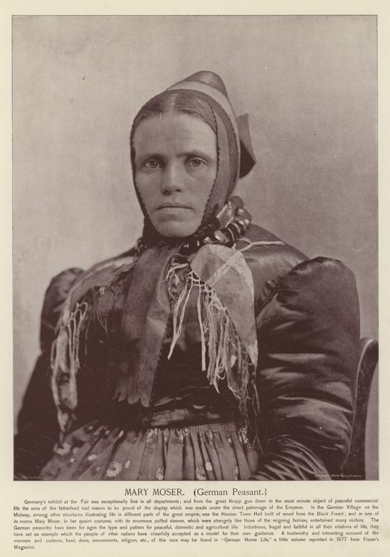 Mary Moser, Duitse Boer door American Photographer
