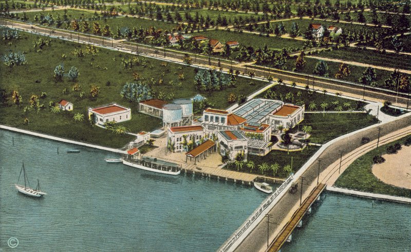 Miami, Florida, ca 1925: Het Aquarium (kleurenfoto) door American Photographer