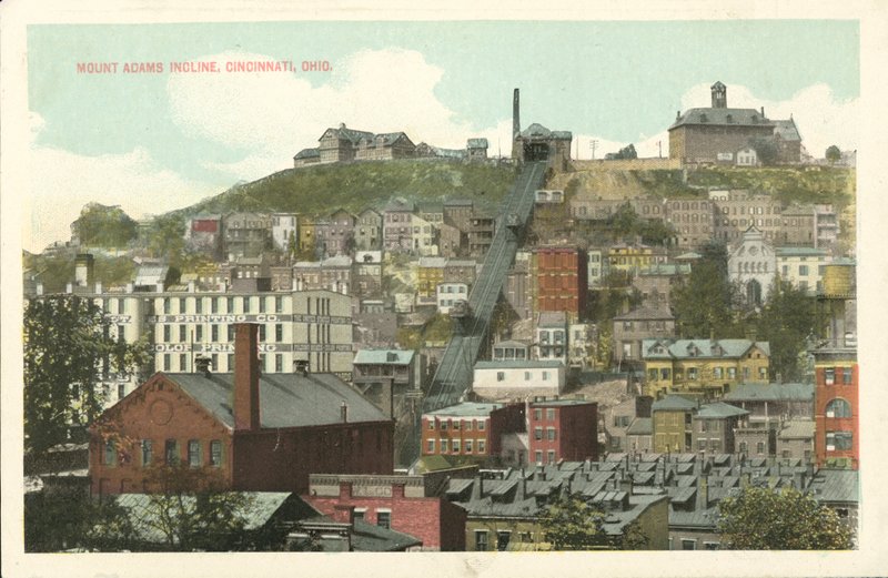Mount Adams Incline, Cincinnati, Ohio (ingekleurde foto) door American Photographer