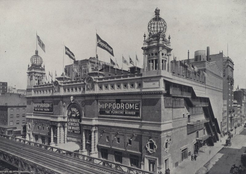New York: Het New York Hippodrome (z/w foto) door American Photographer