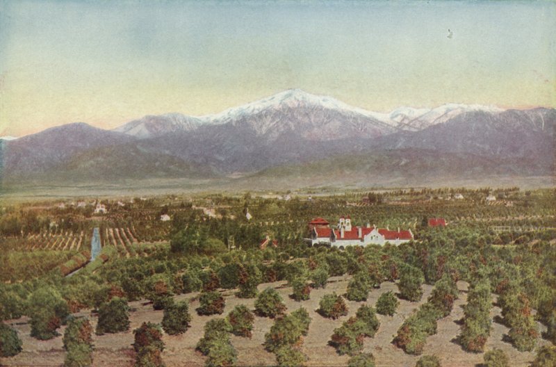 Redlands, Californië, Uitzicht vanaf Smiley Heights door American Photographer