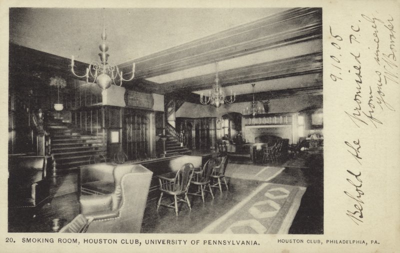 Rookkamer, Houston Club, Universiteit van Pennsylvania, Philadelphia door American Photographer
