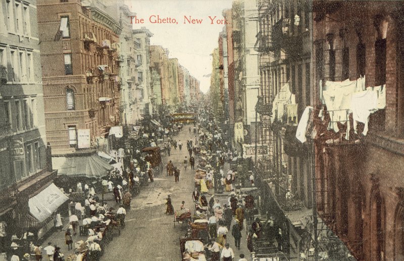 Het getto, New York (kleurenfoto) door American Photographer