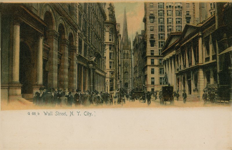 Wall Street, New York City door American Photographer
