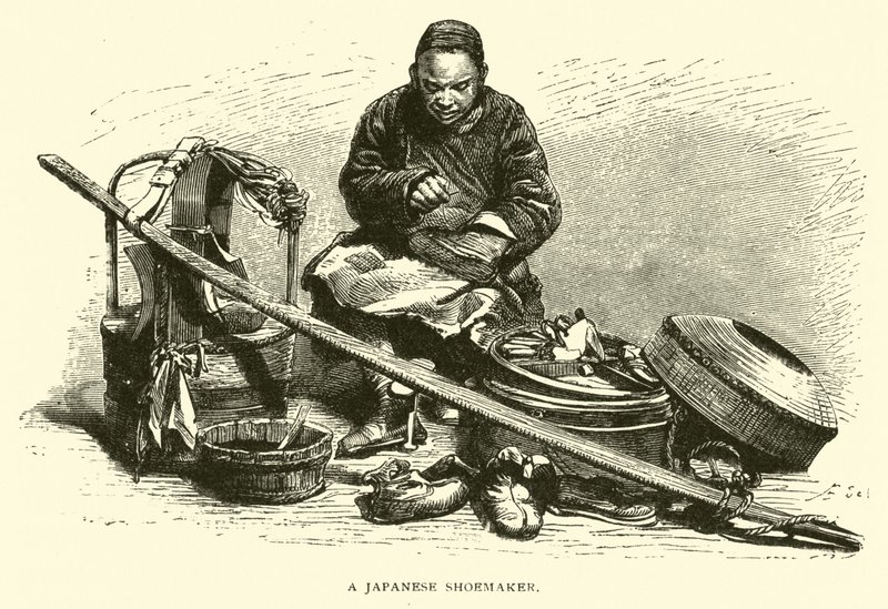Een Japanse schoenmaker door American School